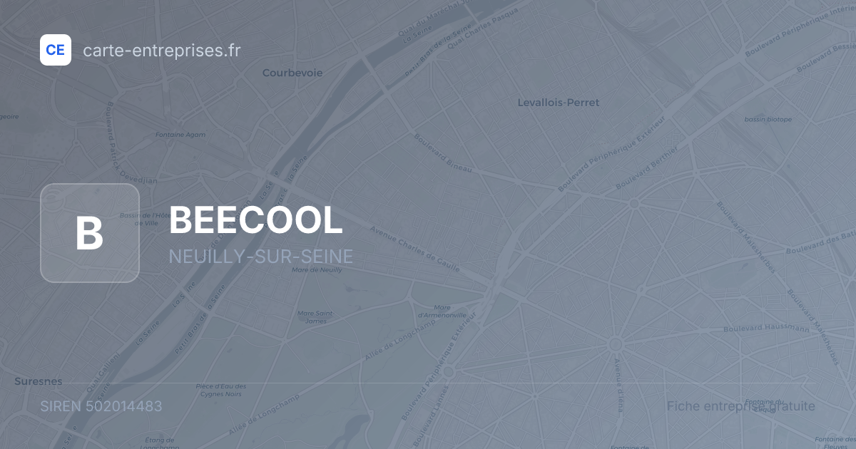 BEECOOL — 502014483 — fiche entreprise