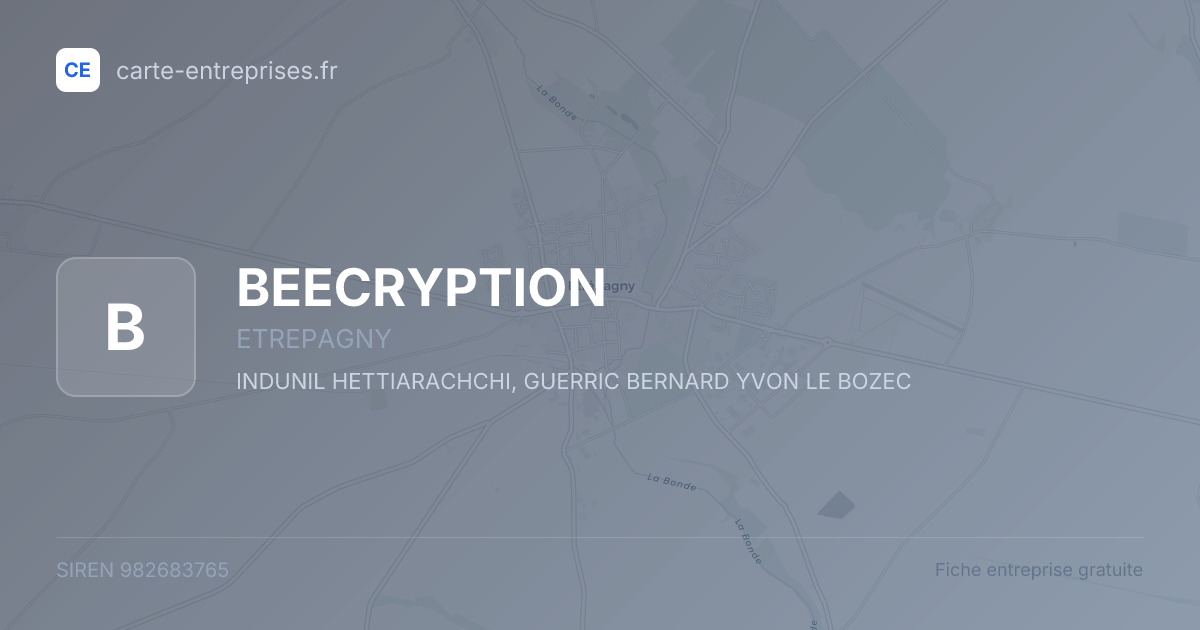 BEECRYPTION — 982683765 — fiche entreprise