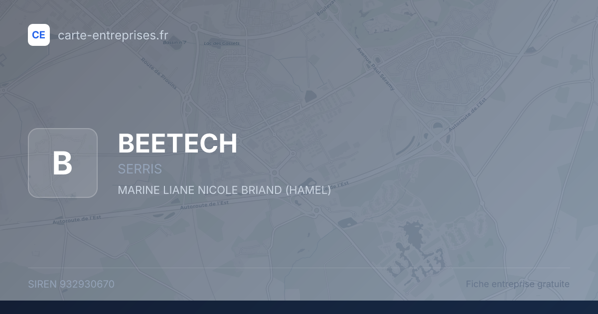 BEETECH — 932930670 — fiche entreprise