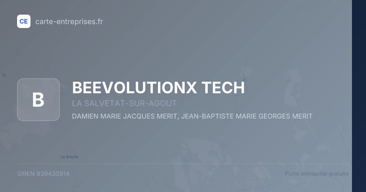 BEEVOLUTIONX TECH — 939430914 — fiche entreprise