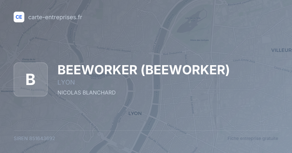 BEEWORKER — 851643692 — fiche entreprise