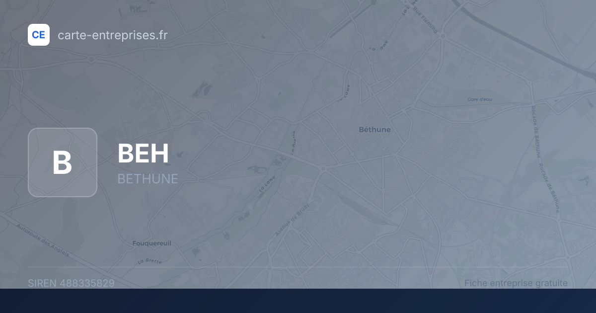 BEH — 488335829 — fiche entreprise