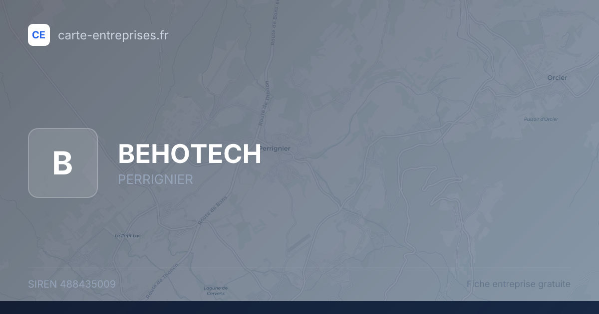 BEHOTECH — 488435009 — fiche entreprise