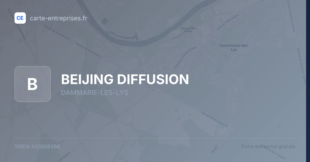 BEIJING DIFFUSION — 420808396 — fiche entreprise