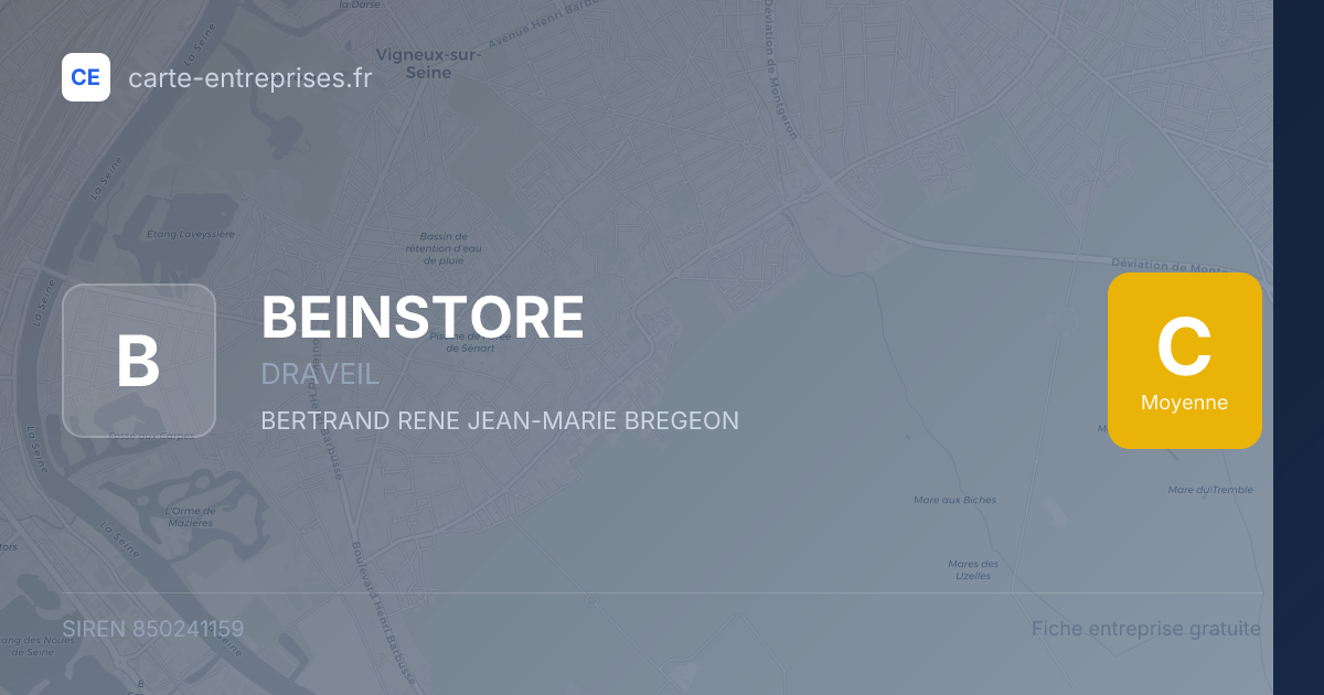 BEINSTORE — 850241159 — fiche entreprise