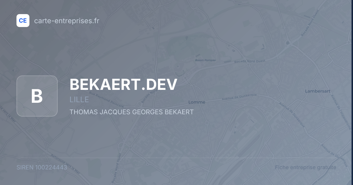 BEKAERT.DEV — 100224443 — fiche entreprise