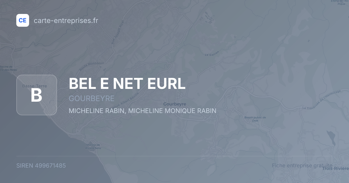 BEL E NET EURL — 499671485 — fiche entreprise