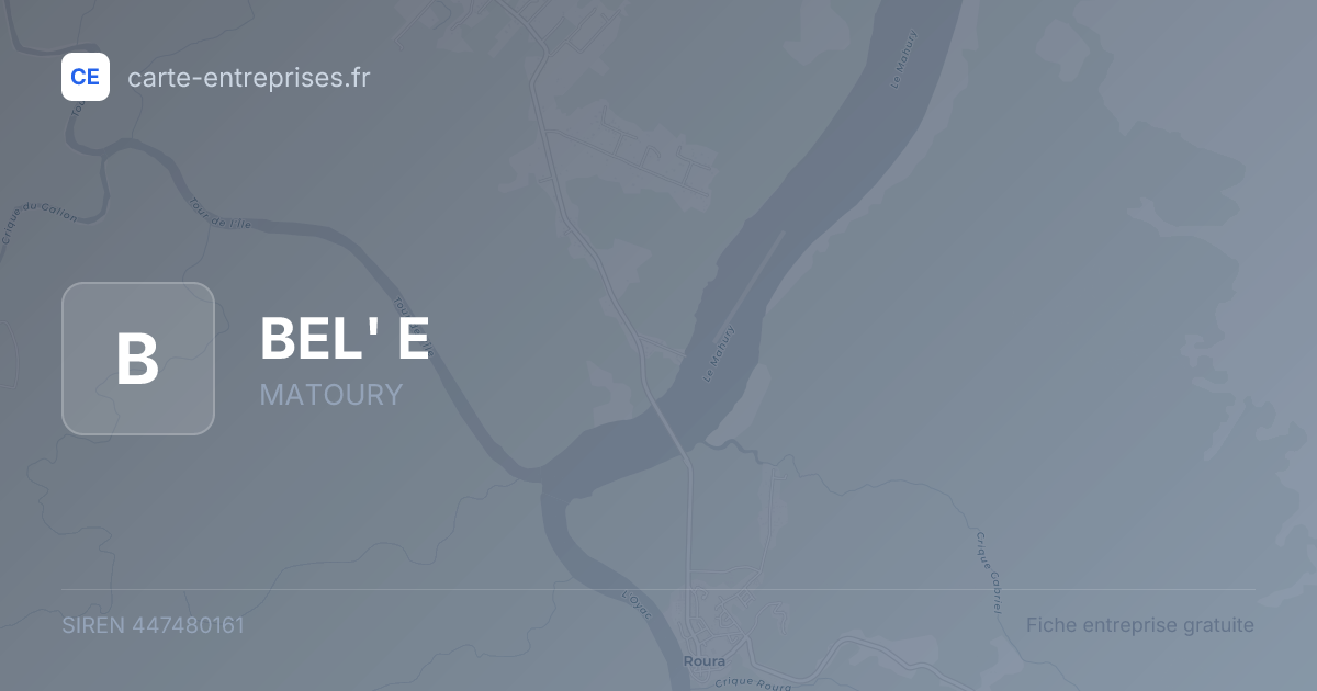 BEL' E — 447480161 — fiche entreprise
