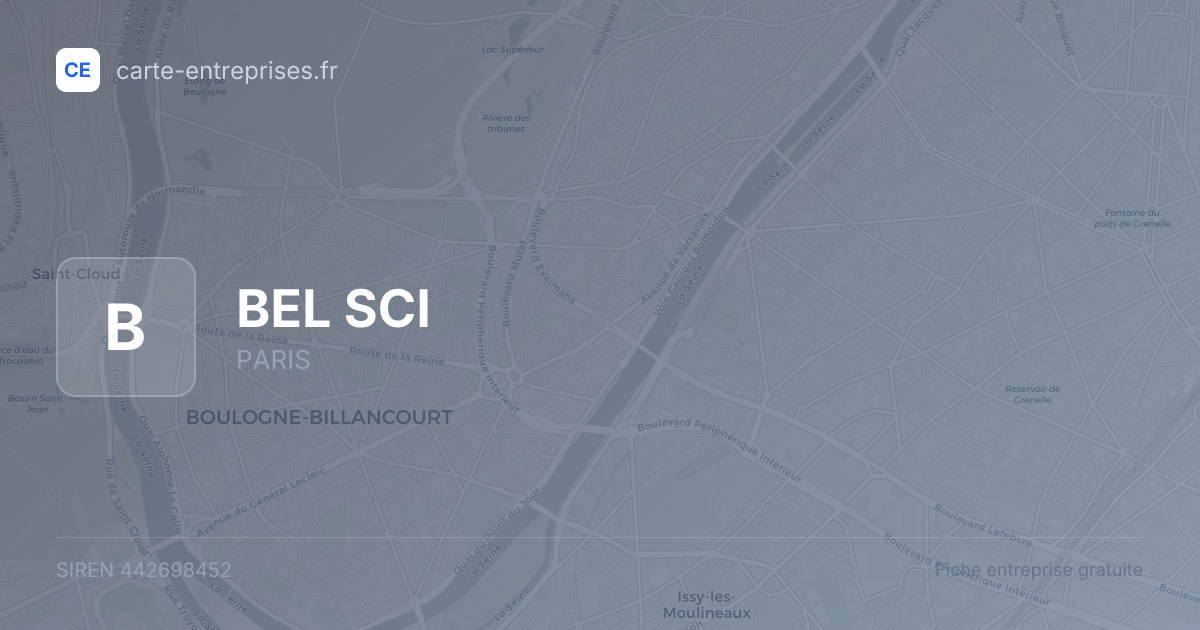 BEL SCI — 442698452 — fiche entreprise