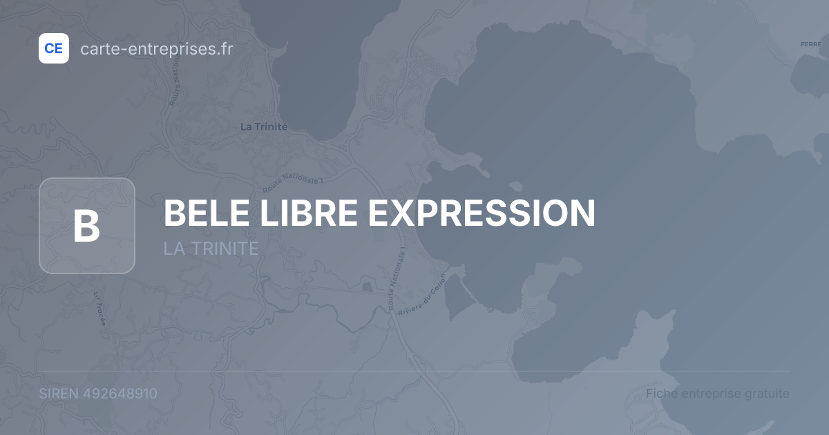 BELE LIBRE EXPRESSION — 492648910 — fiche entreprise
