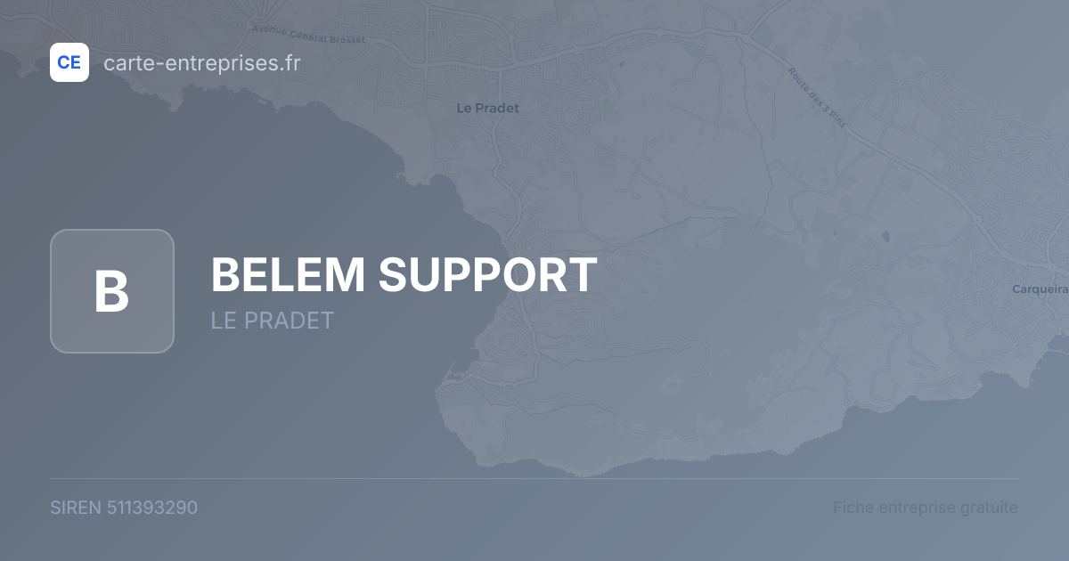 BELEM SUPPORT — 511393290 — fiche entreprise
