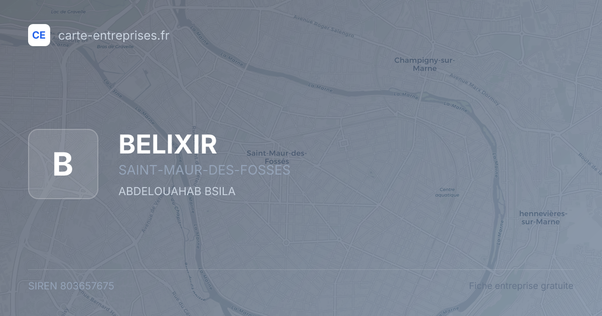 BELIXIR — 803657675 — fiche entreprise