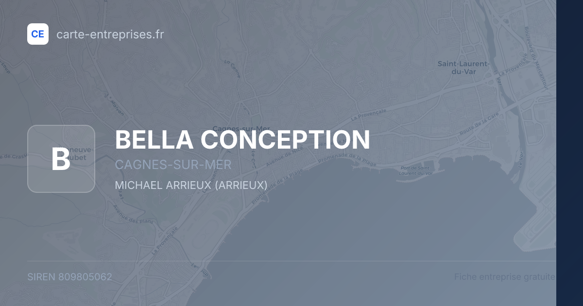 BELLA CONCEPTION — 809805062 — fiche entreprise