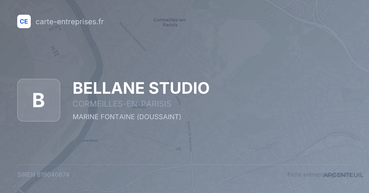 BELLANE STUDIO — 819040874 — fiche entreprise