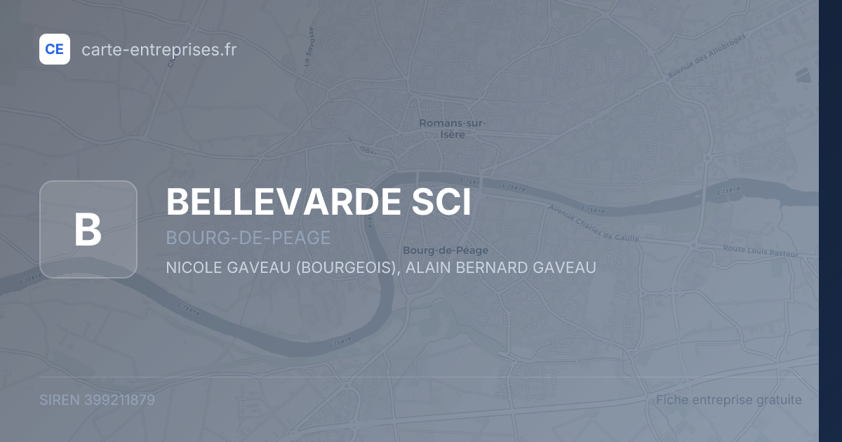 BELLEVARDE SCI — 399211879 — fiche entreprise