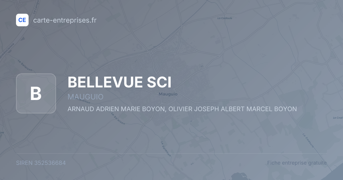 BELLEVUE SCI — 352536684 — fiche entreprise