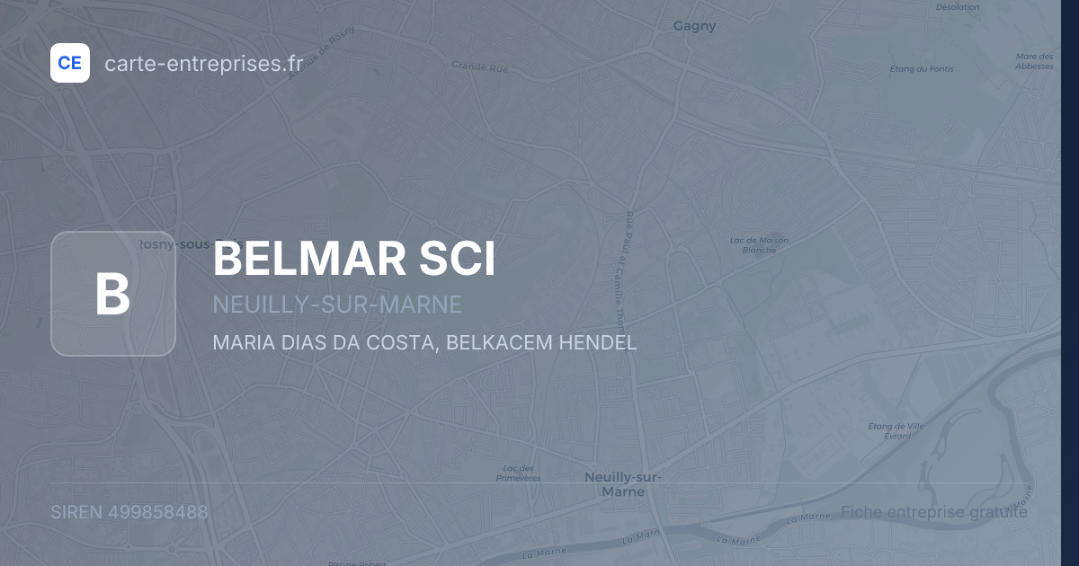 BELMAR SCI — 499858488 — fiche entreprise
