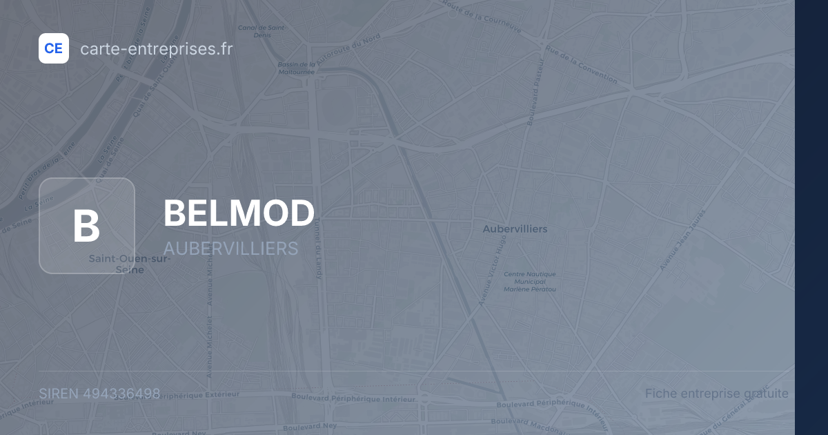 BELMOD — 494336498 — fiche entreprise