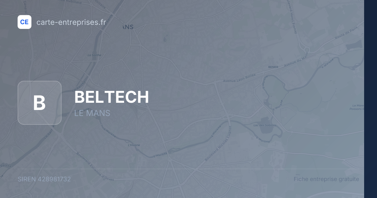 BELTECH — 428981732 — fiche entreprise