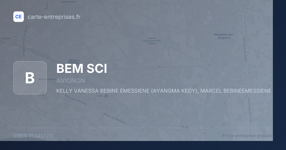 BEM SCI — 953457215 — fiche entreprise