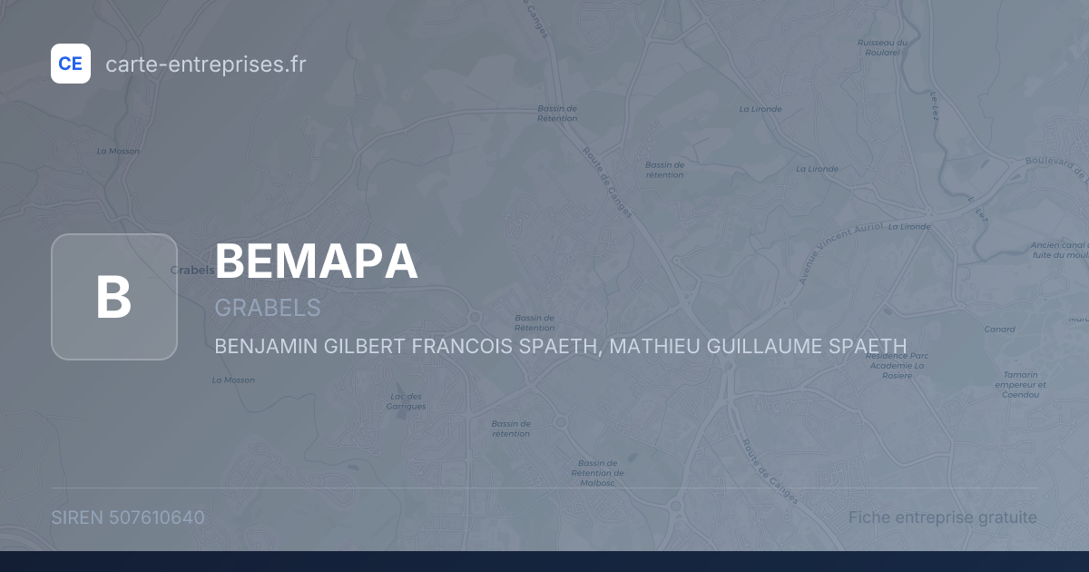 BEMAPA — 507610640 — fiche entreprise