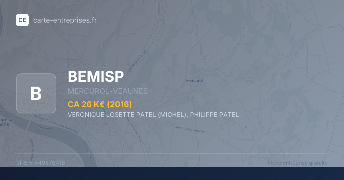 BEMISP — 449876416 — fiche entreprise