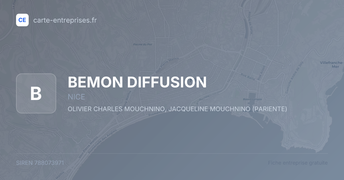 BEMON DIFFUSION — 788073971 — fiche entreprise