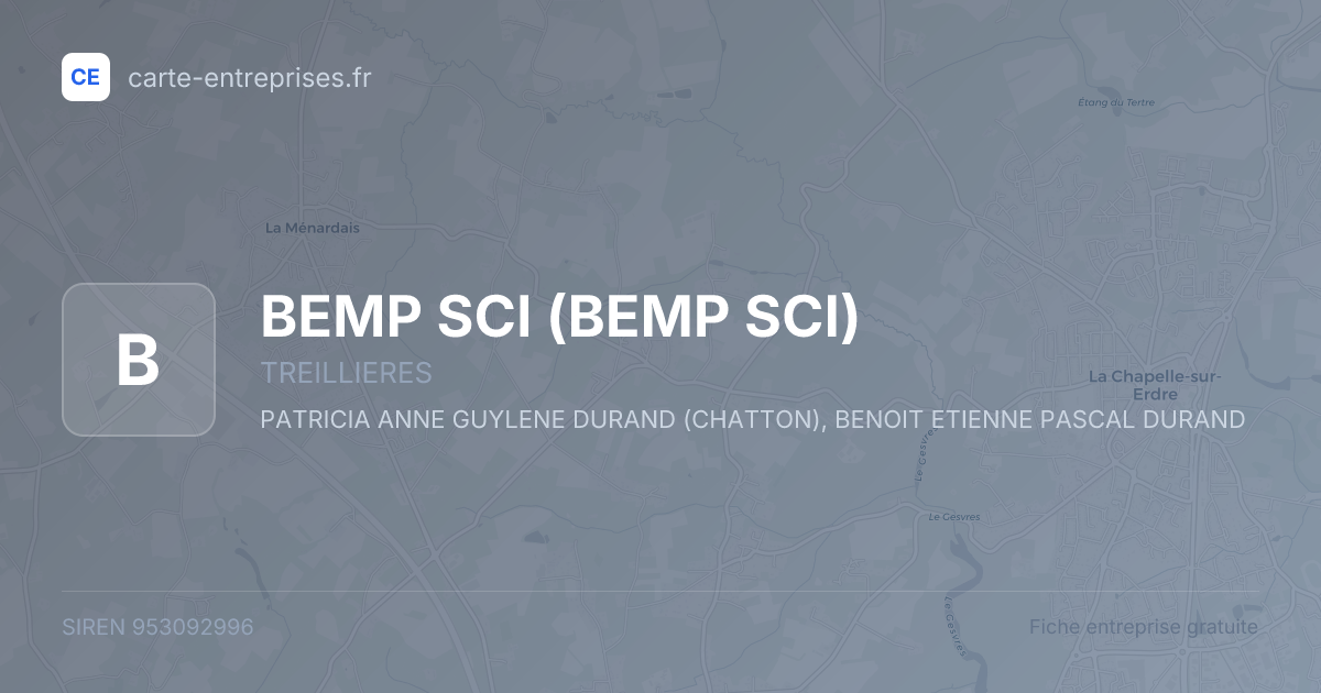 BEMP SCI — 953092996 — fiche entreprise