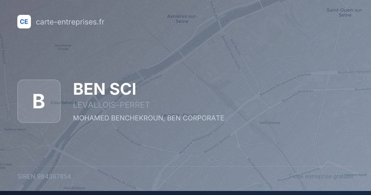 BEN SCI — 984367854 — fiche entreprise