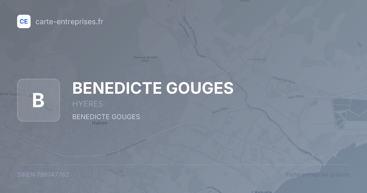 BENEDICTE GOUGES — 798747762 — fiche entreprise
