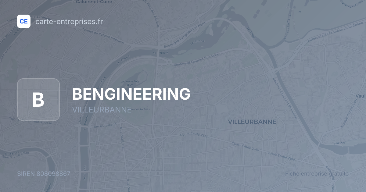 BENGINEERING — 808098867 — fiche entreprise