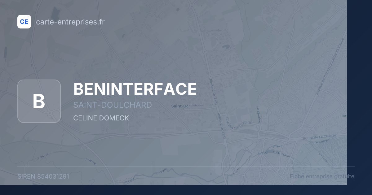 BENINTERFACE — 854031291 — fiche entreprise