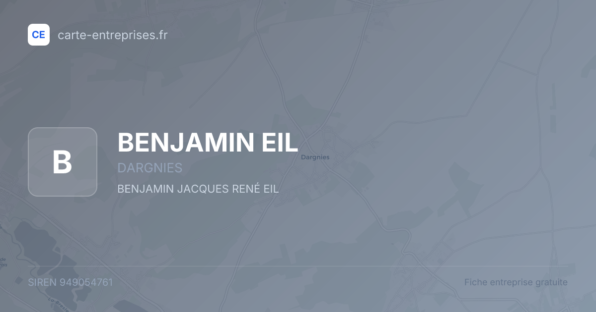BENJAMIN EIL — 949054761 — fiche entreprise