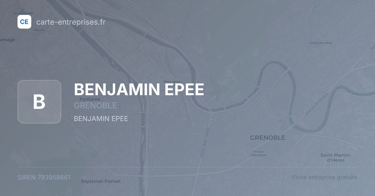 BENJAMIN EPEE — 793958661 — fiche entreprise