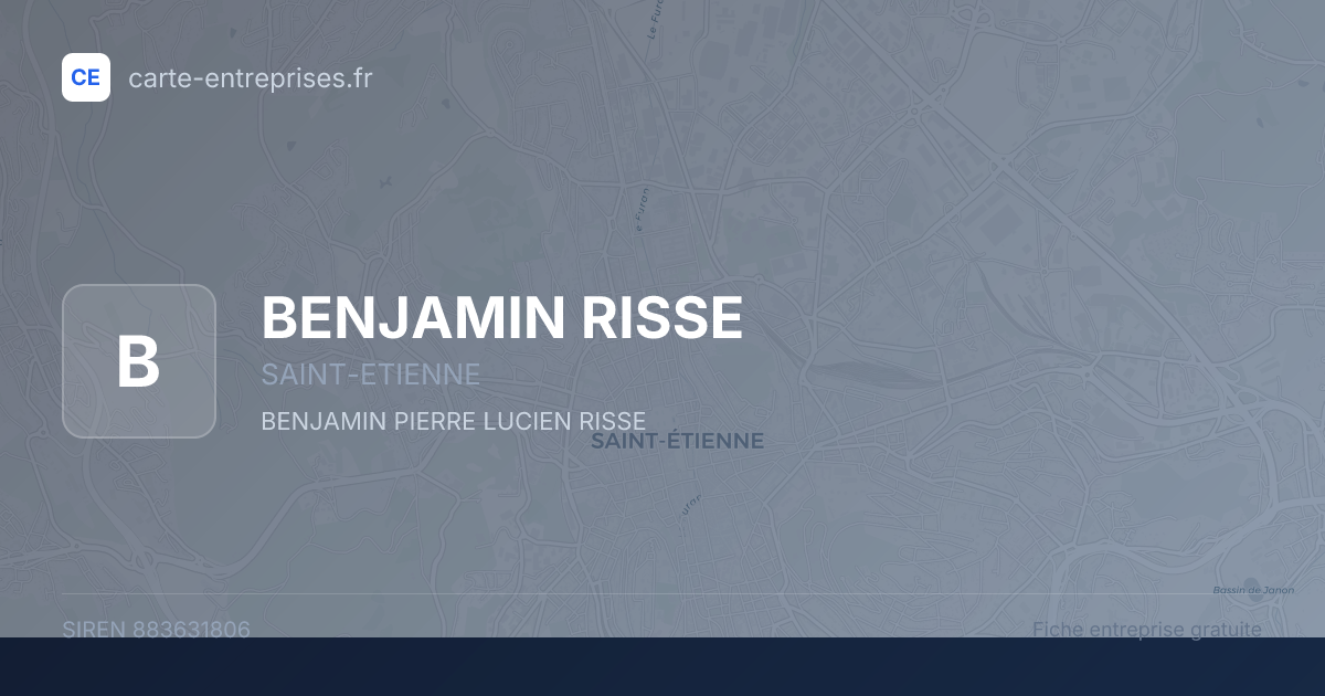 BENJAMIN RISSE — 883631806 — fiche entreprise
