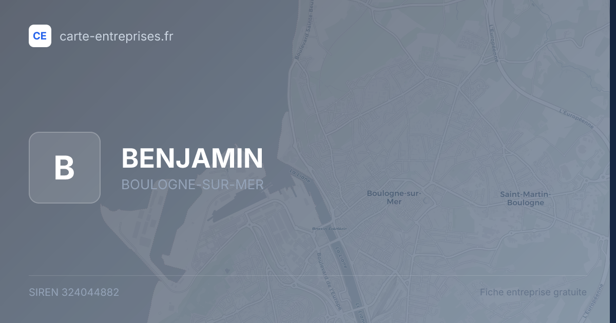 BENJAMIN — 324044882 — fiche entreprise