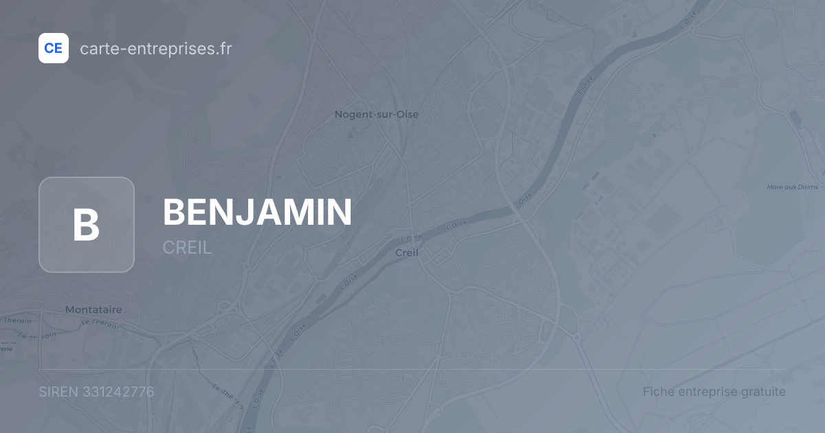 BENJAMIN — 331242776 — fiche entreprise