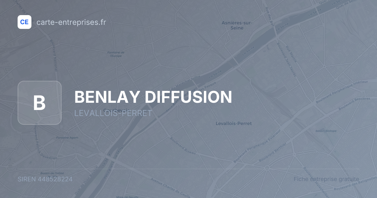 BENLAY DIFFUSION — 448528224 — fiche entreprise