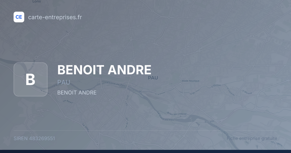 BENOIT ANDRE — 483269551 — fiche entreprise