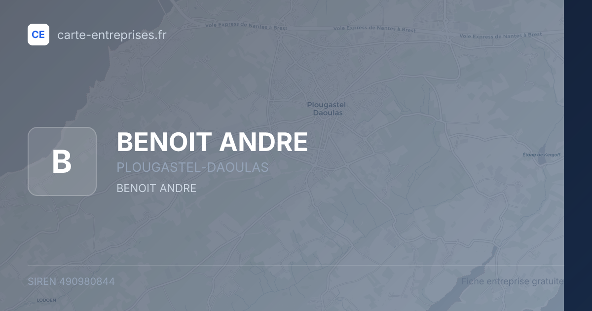 BENOIT ANDRE — 490980844 — fiche entreprise