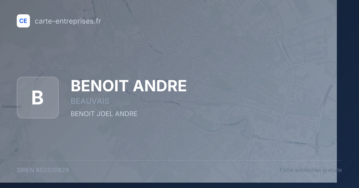 BENOIT ANDRE — 853320828 — fiche entreprise