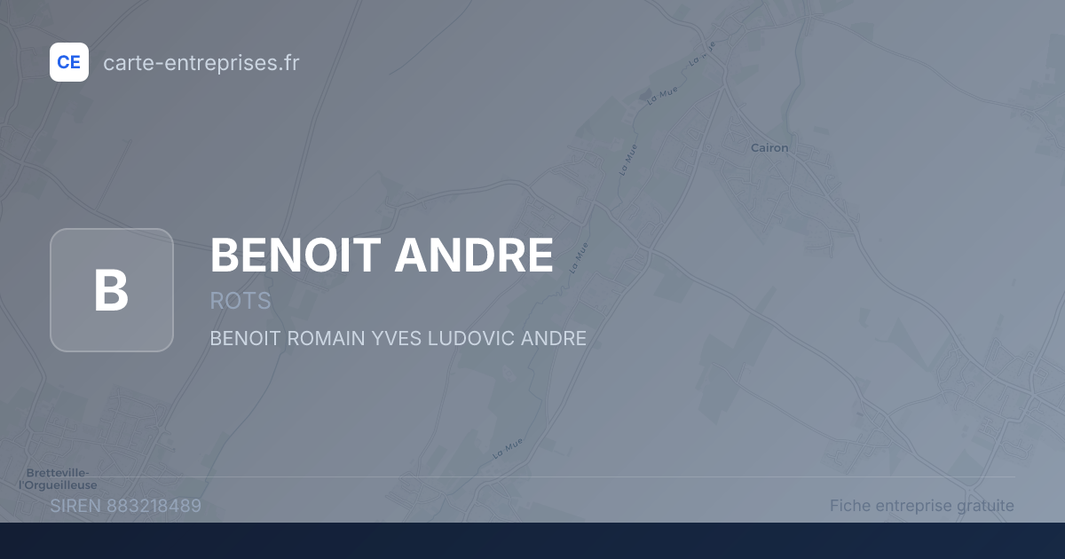 BENOIT ANDRE — 883218489 — fiche entreprise