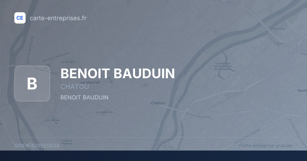 BENOIT BAUDUIN — 429955834 — fiche entreprise