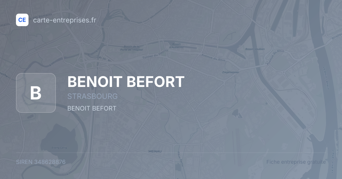 BENOIT BEFORT — 348628876 — fiche entreprise
