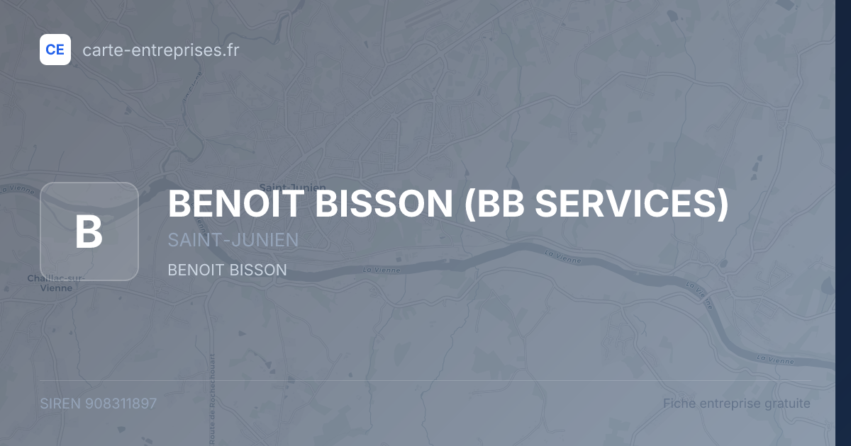 BENOIT BISSON (BB SERVICES) — 908311897 — fiche entreprise