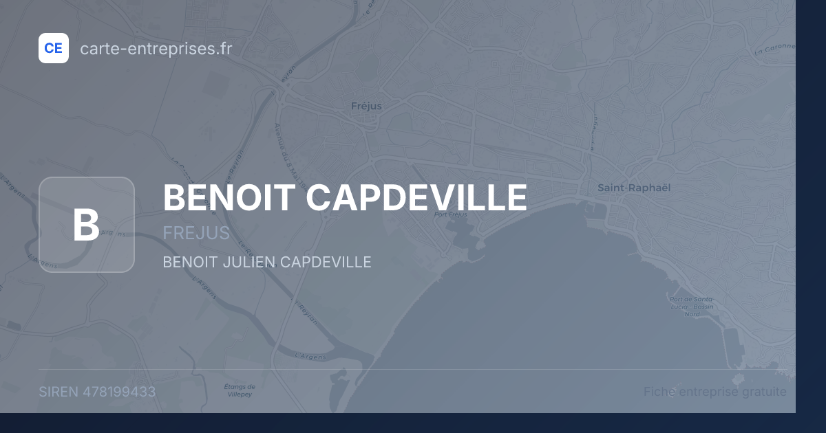 BENOIT CAPDEVILLE — 478199433 — fiche entreprise