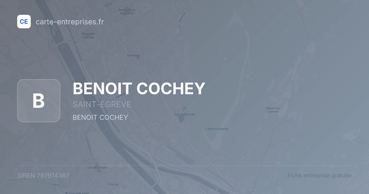 BENOIT COCHEY — 797974367 — fiche entreprise