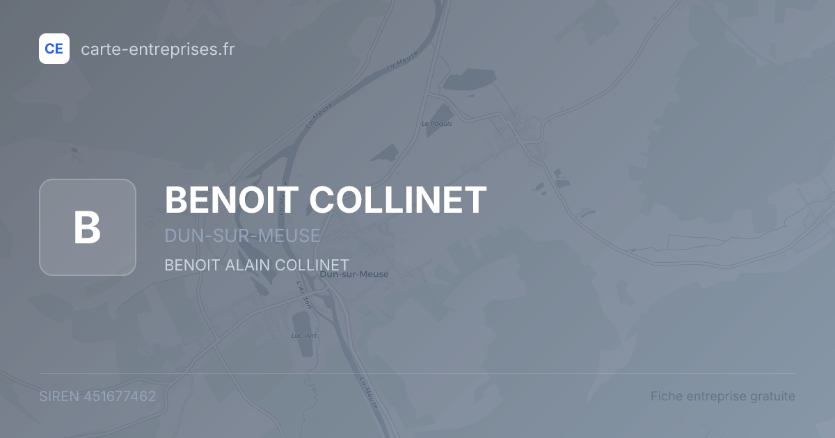 BENOIT COLLINET — 451677462 — fiche entreprise