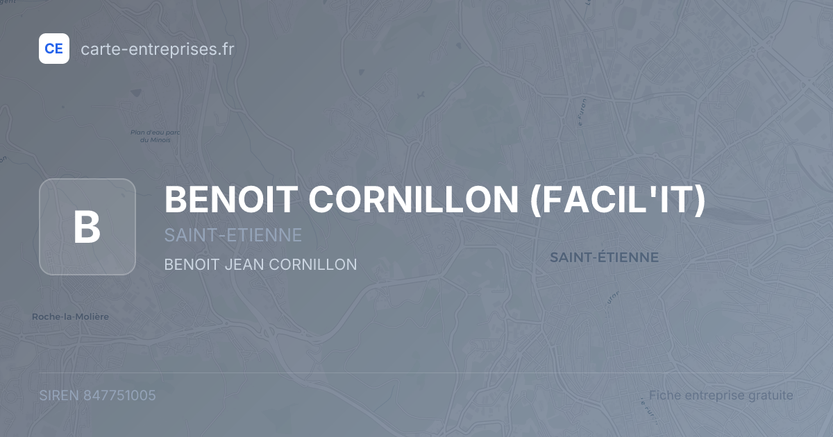 BENOIT CORNILLON (FACIL'IT) — 847751005 — fiche entreprise