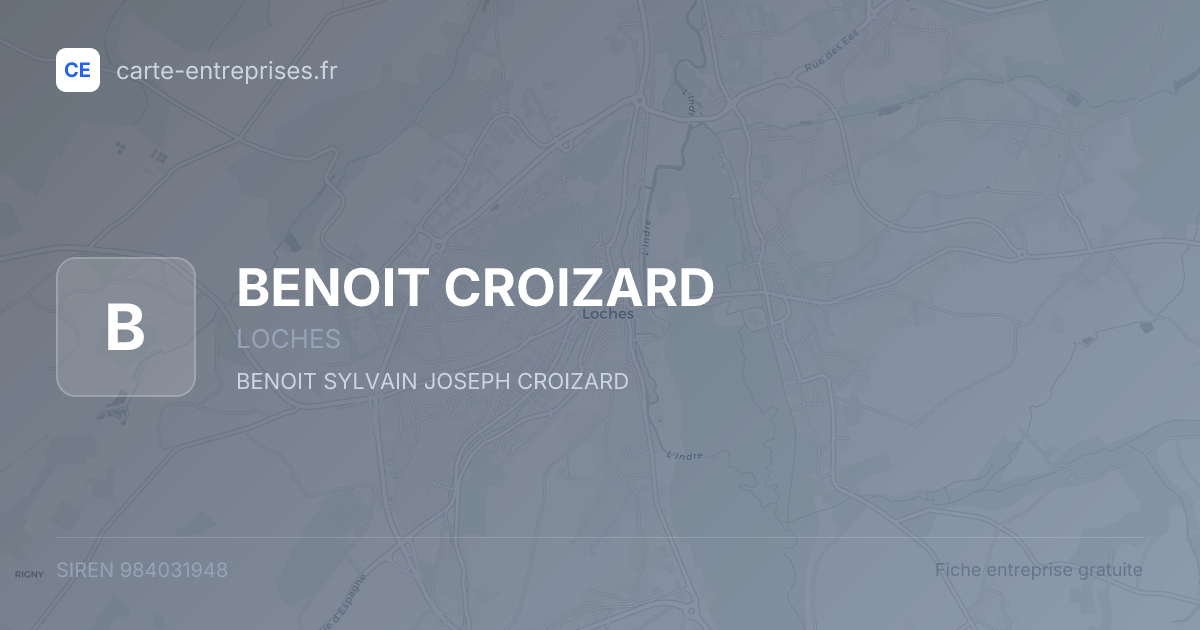 BENOIT CROIZARD — 984031948 — fiche entreprise